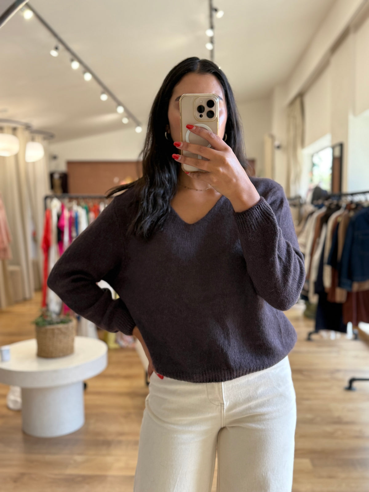 Pull marron - Nina