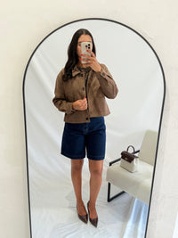 Veste courte suédine - Brown
