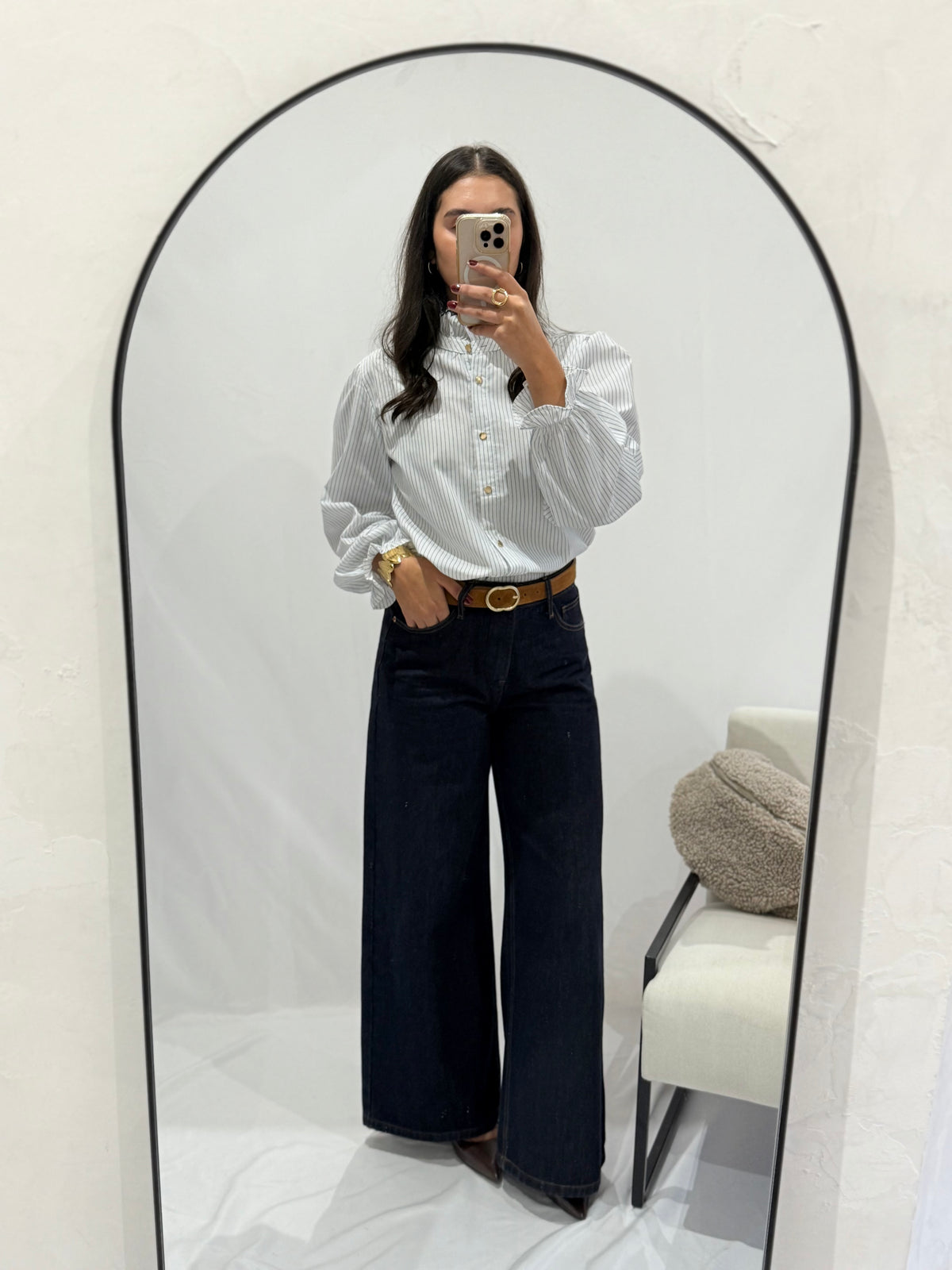 Blouse rayure marine - Alex