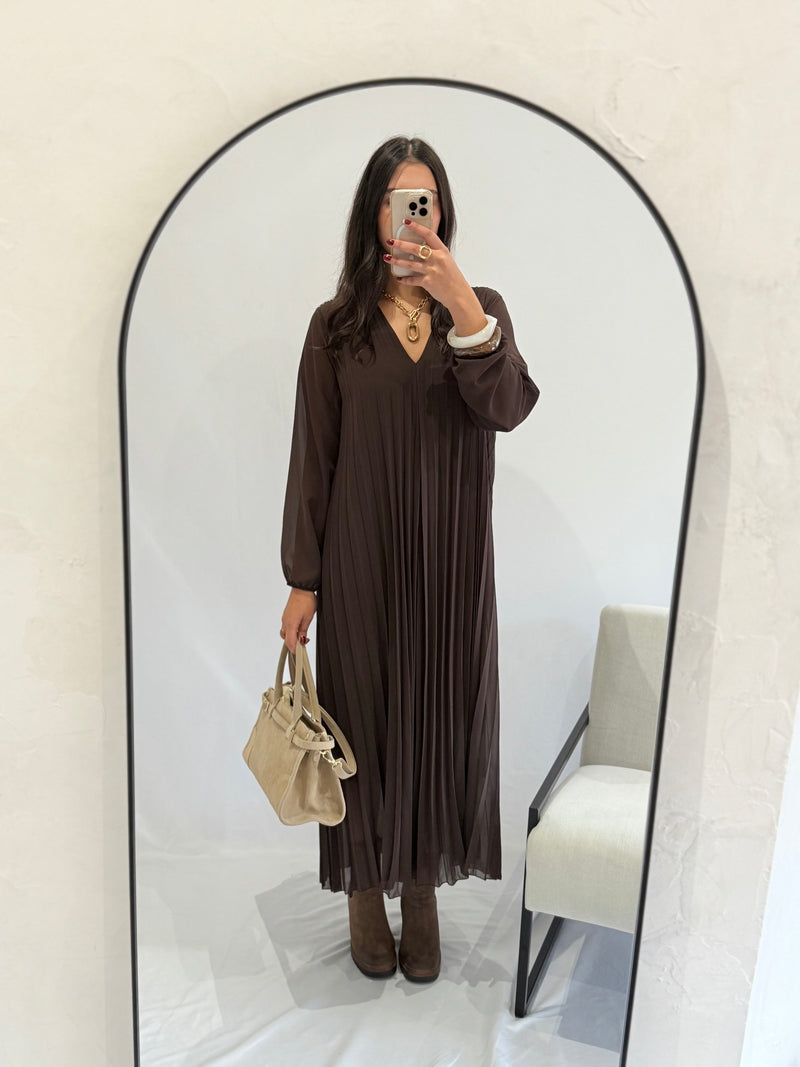 Robe longue choco - Nany