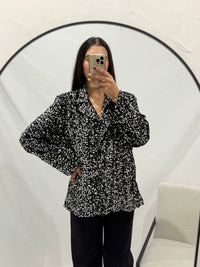 Blazer velours argenté - Paillettes