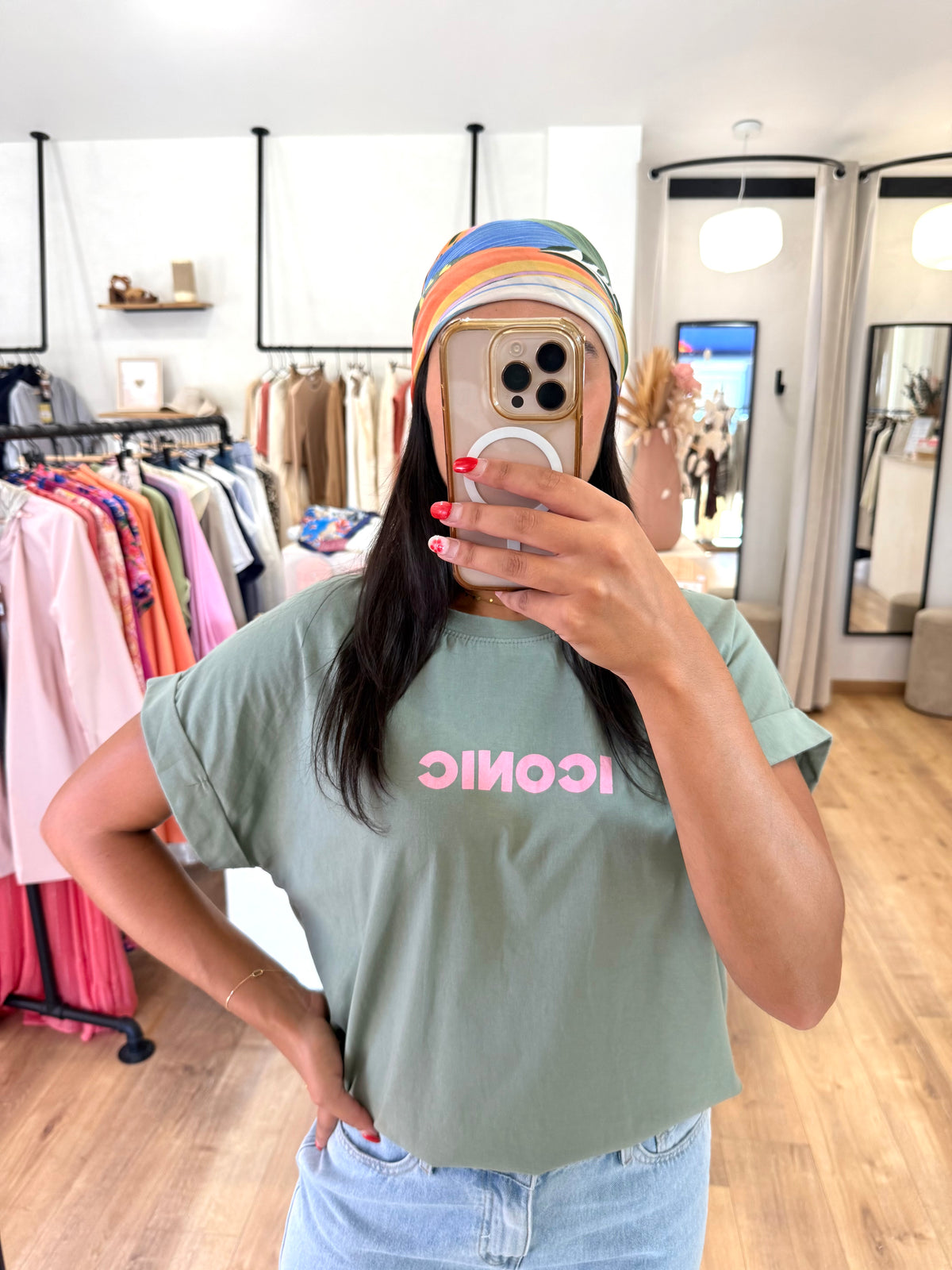 Tee-shirt kaki - iconic