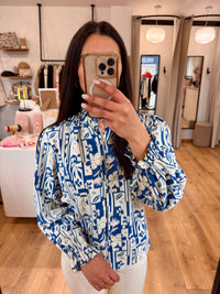 Blouse bleu - Inès