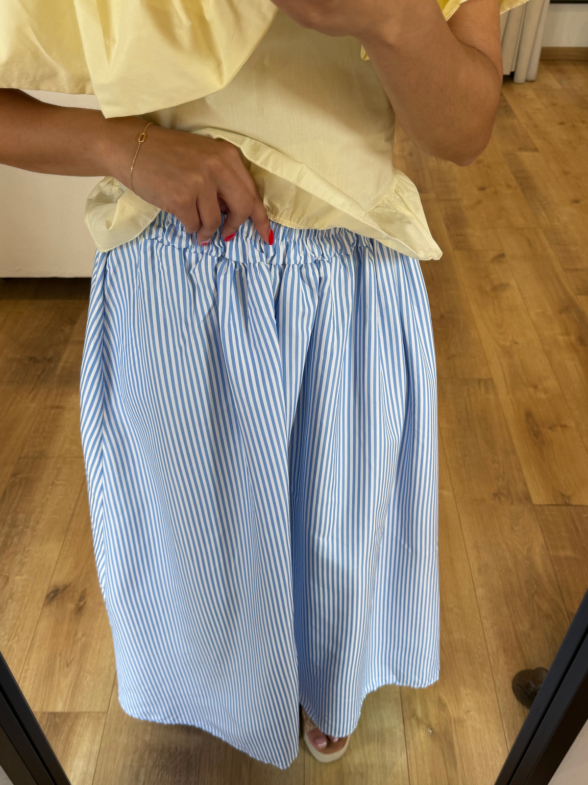 Jupe rayure bleu - félia