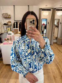 Blouse bleu - Inès
