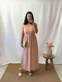 Robe longue rose - Inès