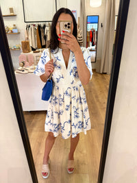 Robe motifs blanc - Ninon