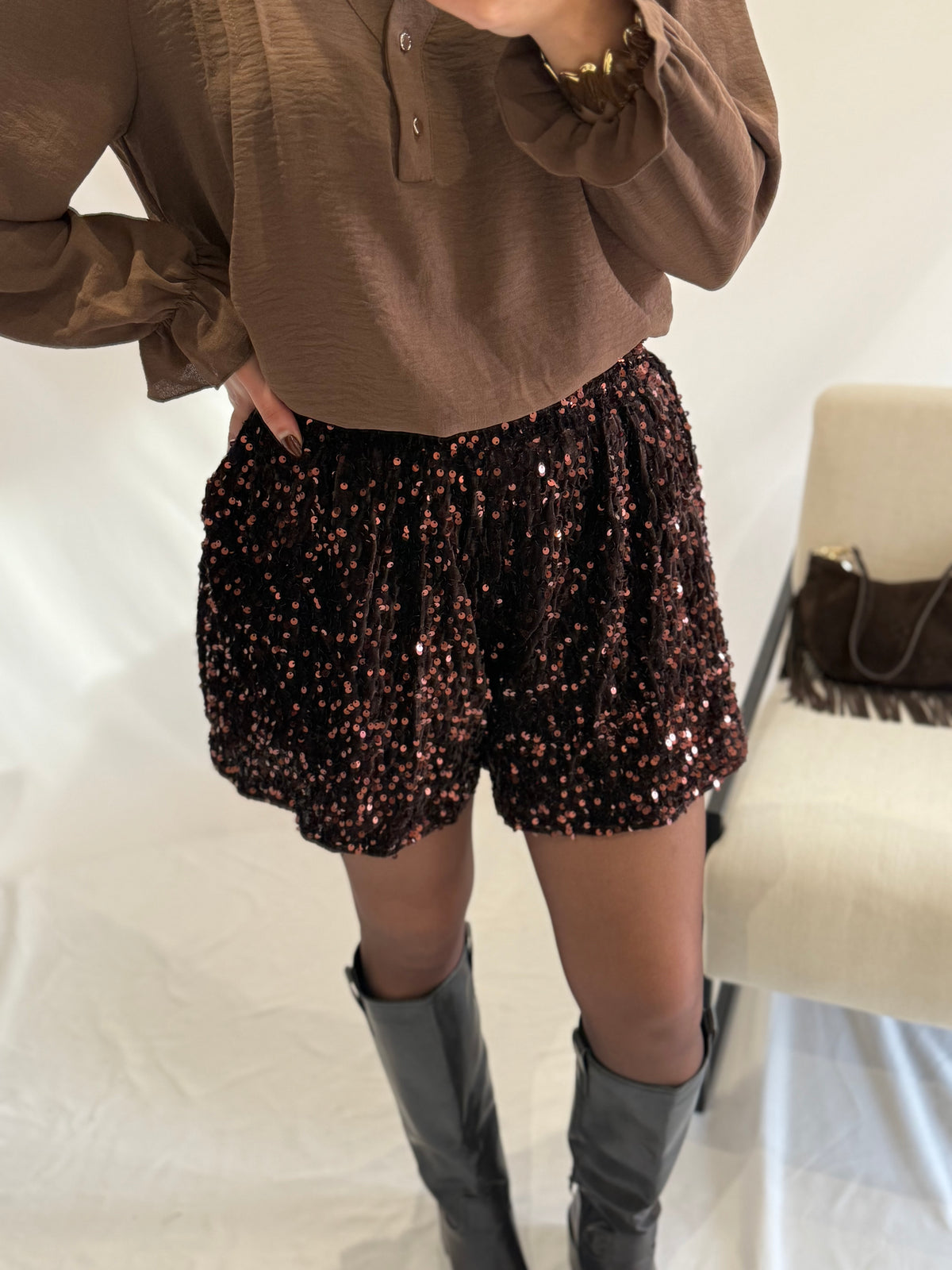 Short sequins café - Ines