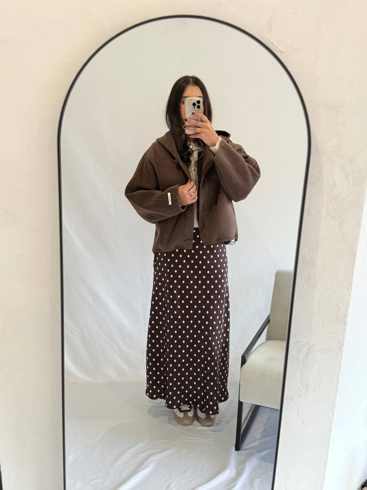 Manteau laine brown - Flora