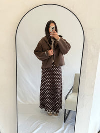 Manteau laine brown - Flora