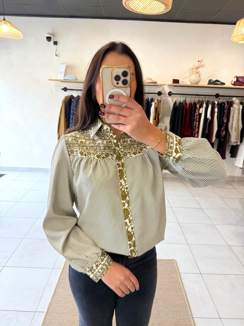 Blouse kaki - Olivia