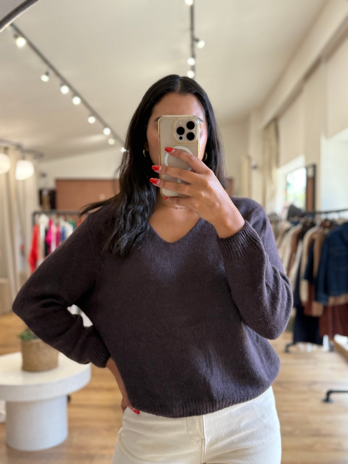 Pull marron - Nina