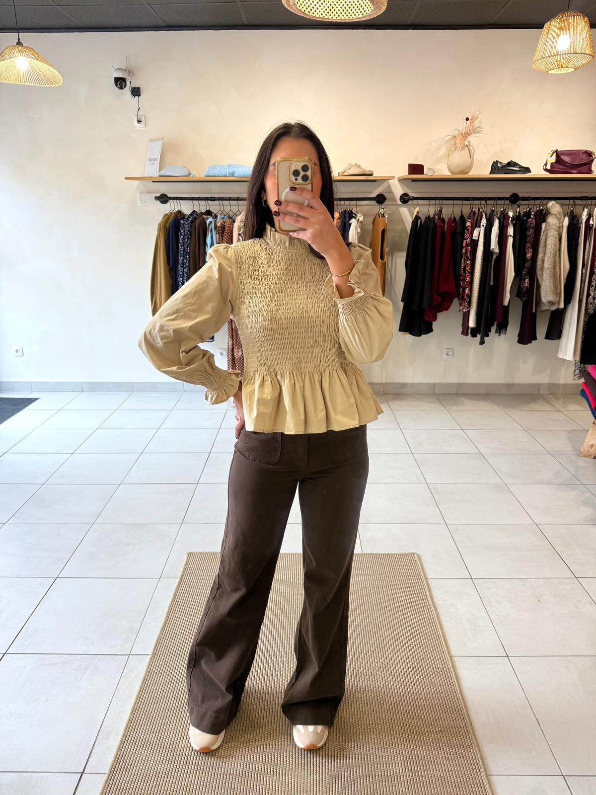 Blouse beige - Celia