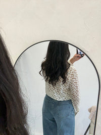 Blouse dentelle beige - Léo