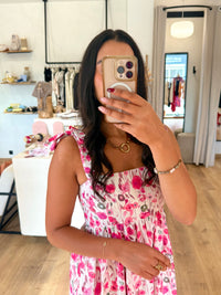 Robe Motifs Fushia - Romy