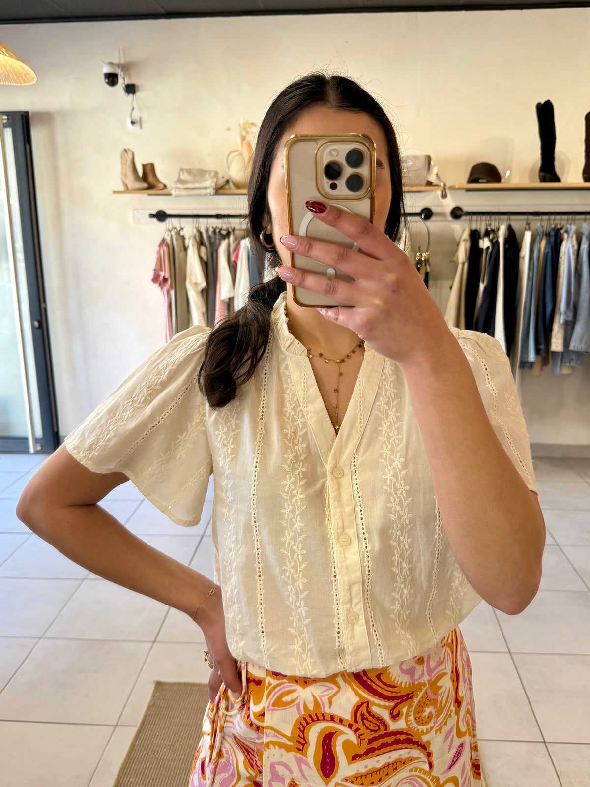 Blouse beige-sacha