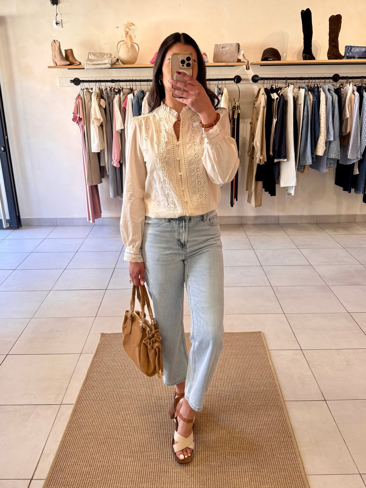 Blouse beige - Noah
