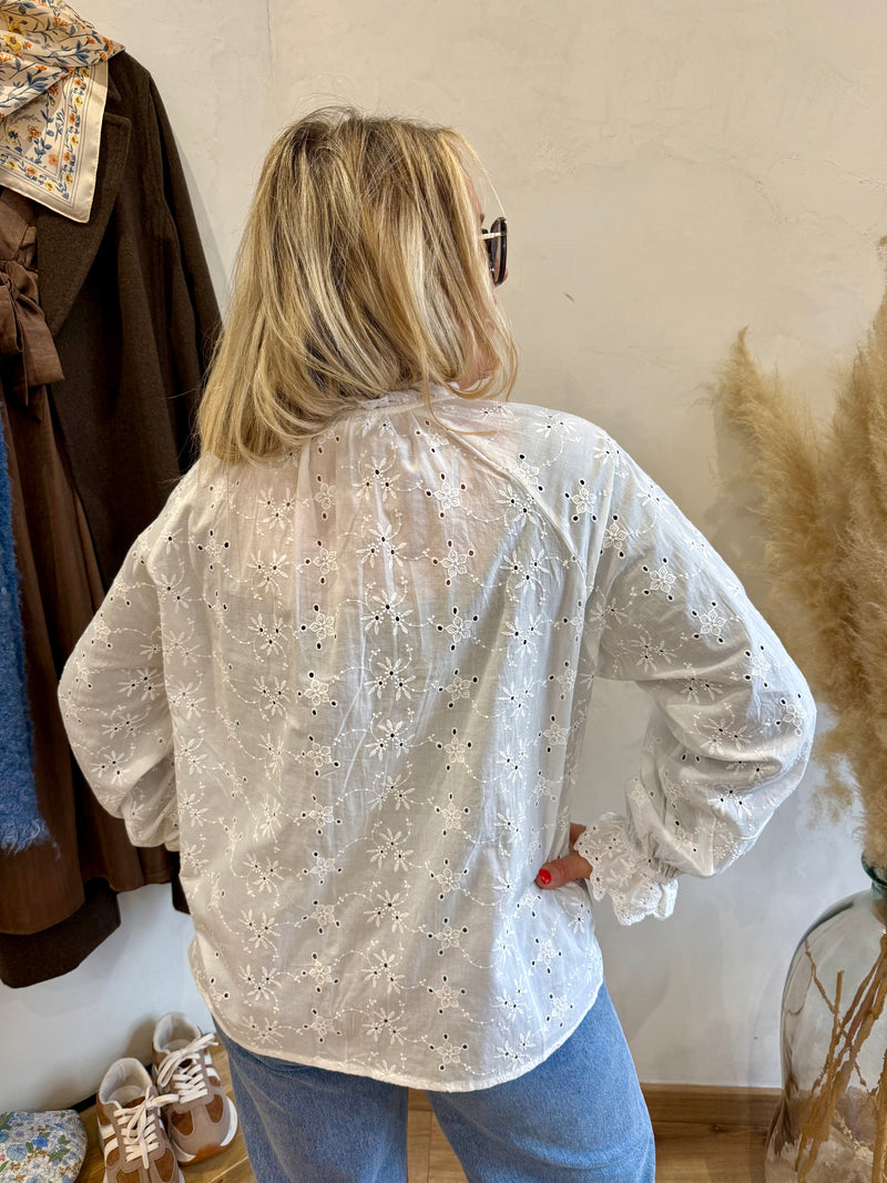 Blouse broderie blanc - GT