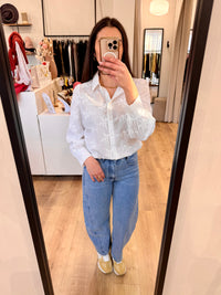 Blouse broderie blanc - Iris