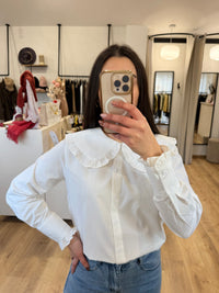 Blouse col blanc - Leon