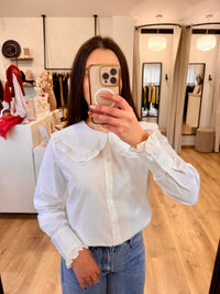 Blouse col blanc - Leon