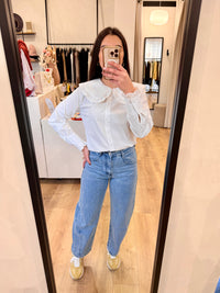 Blouse col blanc - Leon