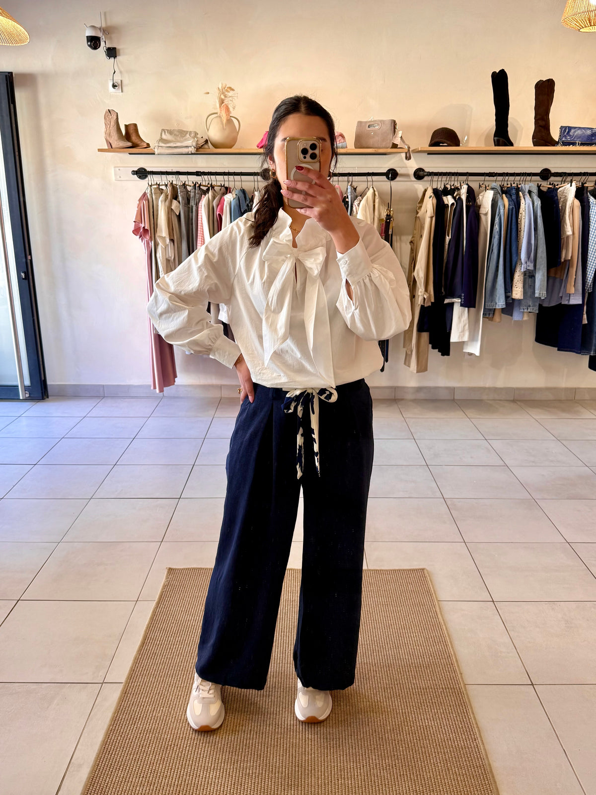 Blouse crème -Mael