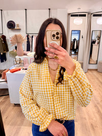 Blouse jaune - Vichy