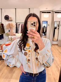 Blouse motif beige - Onia