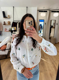 Blouse motifs fleurie - Camélia