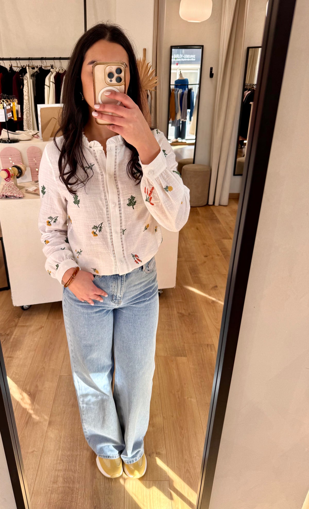 Blouse motifs fleurie - Camélia