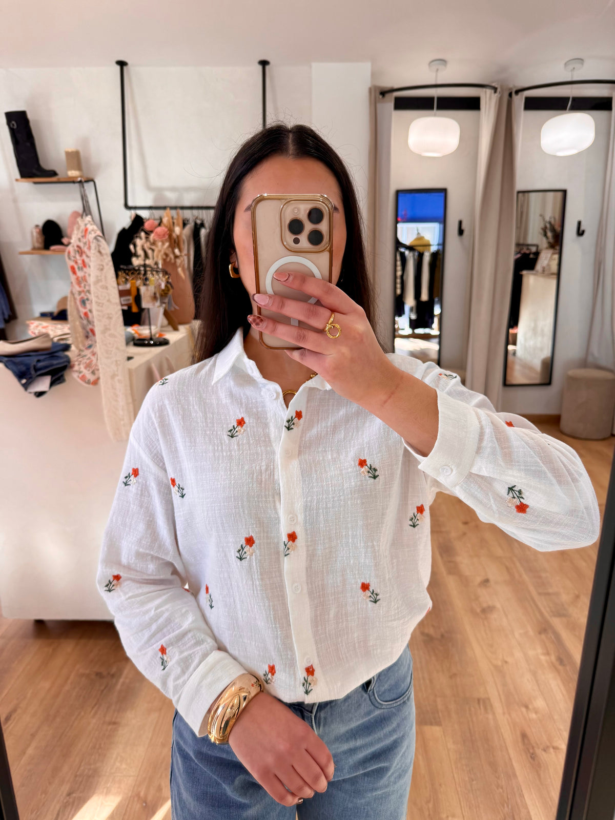 Blouse motifs fleurie - Hugo