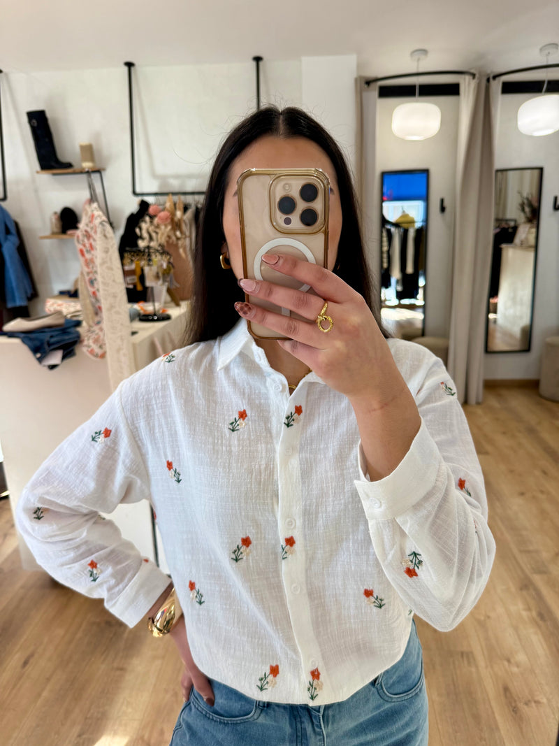 Blouse motifs fleurie - Hugo