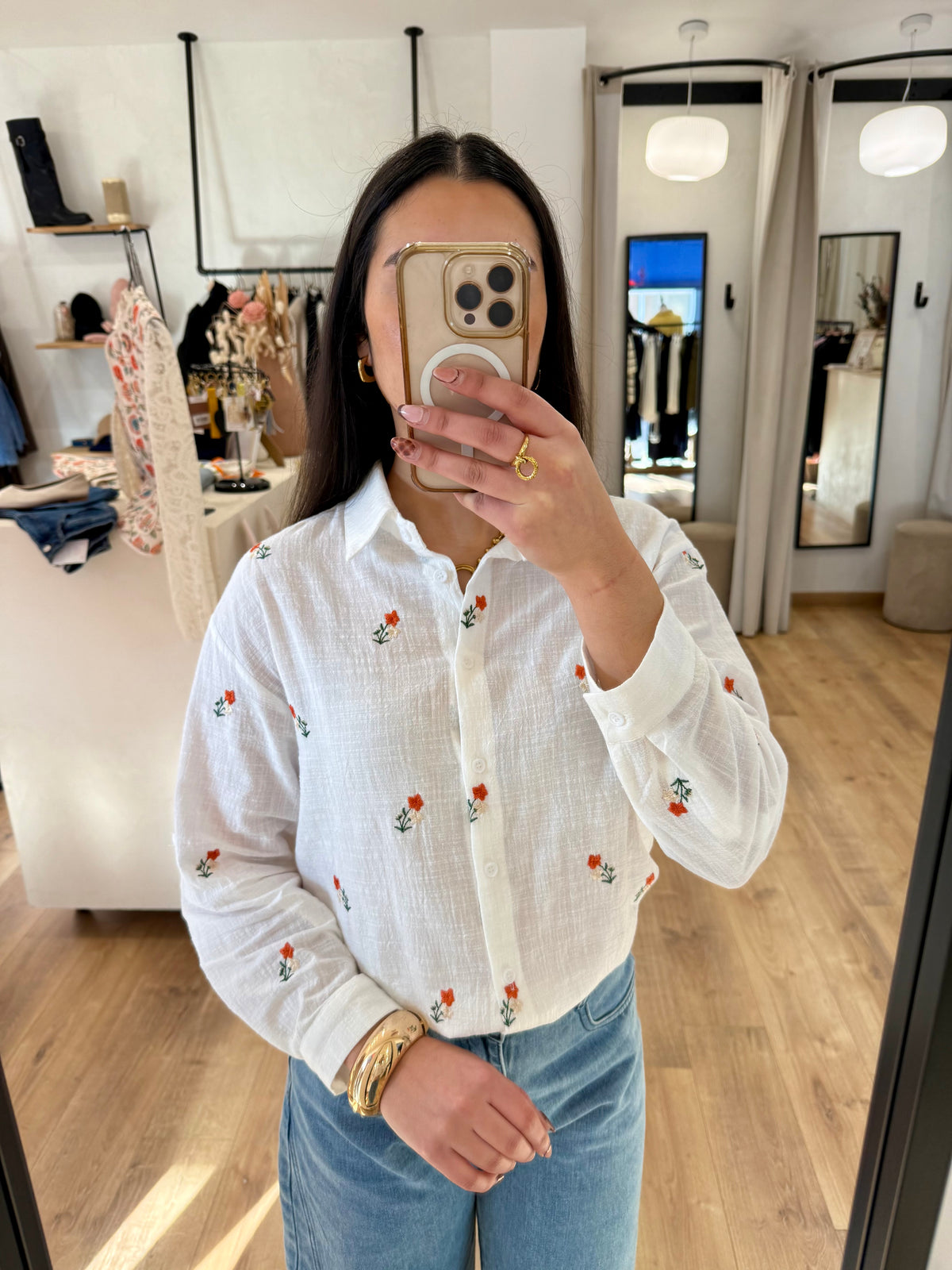 Blouse motifs fleurie - Hugo