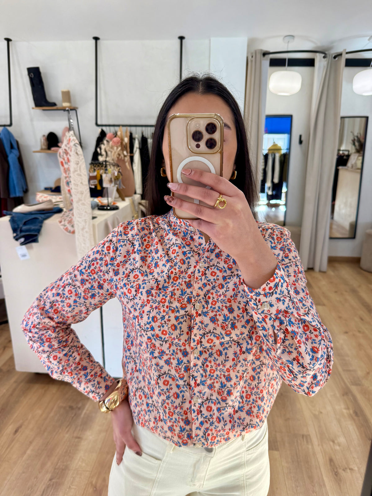Blouse motifs fleurie - Juliane