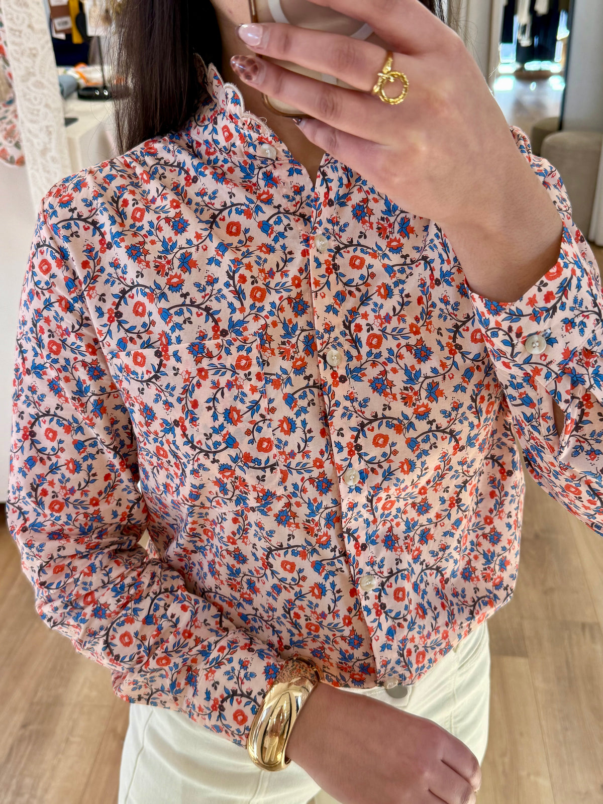Blouse motifs fleurie - Juliane