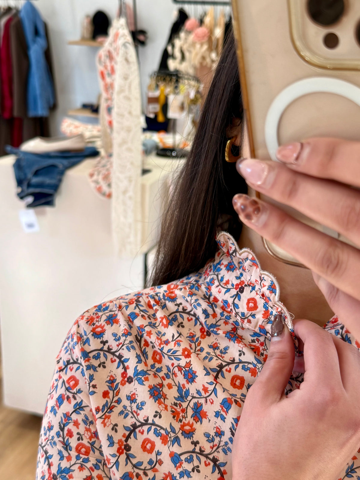 Blouse motifs fleurie - Juliane