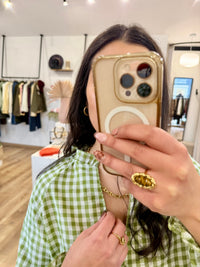 Blouse olive - Vichy