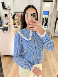 Blouse rayure bleu - Ingrid