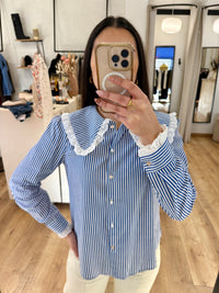 Blouse rayure bleu - Ingrid