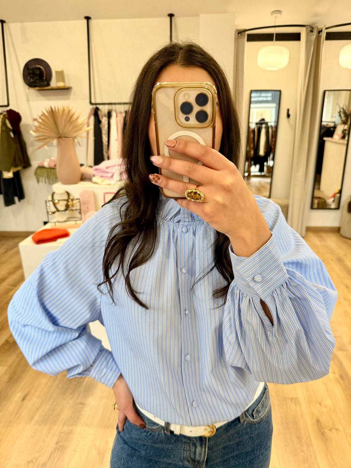 Blouse rayure bleu - Oscar