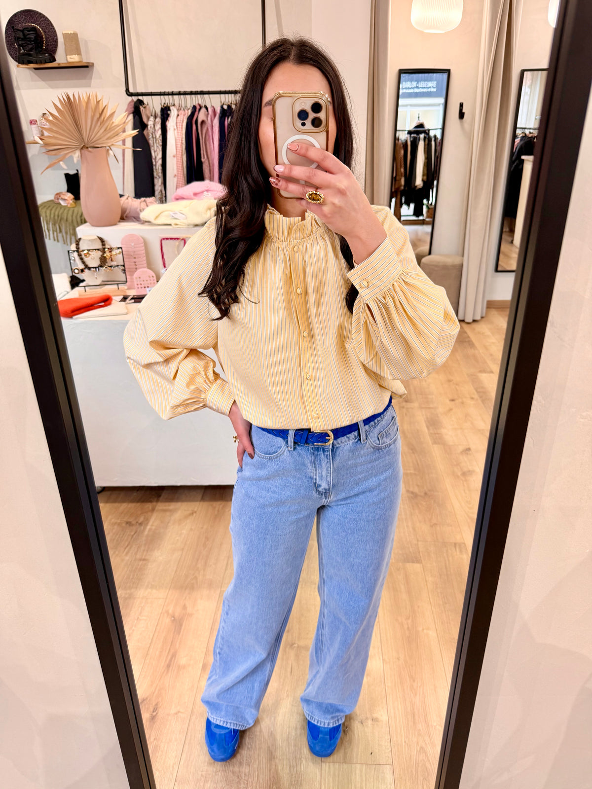 Blouse rayure jaune - Oscar