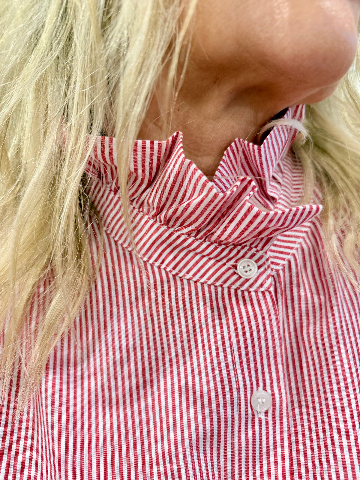 Blouse rayure rouge GT - Aurélia