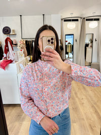 Blouse rose - Fleurie