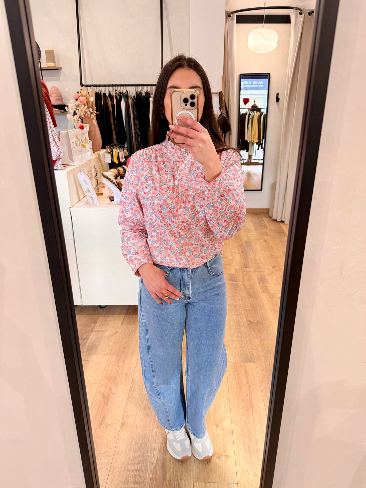 Blouse rose - Fleurie