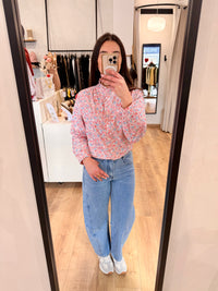 Blouse rose - Fleurie