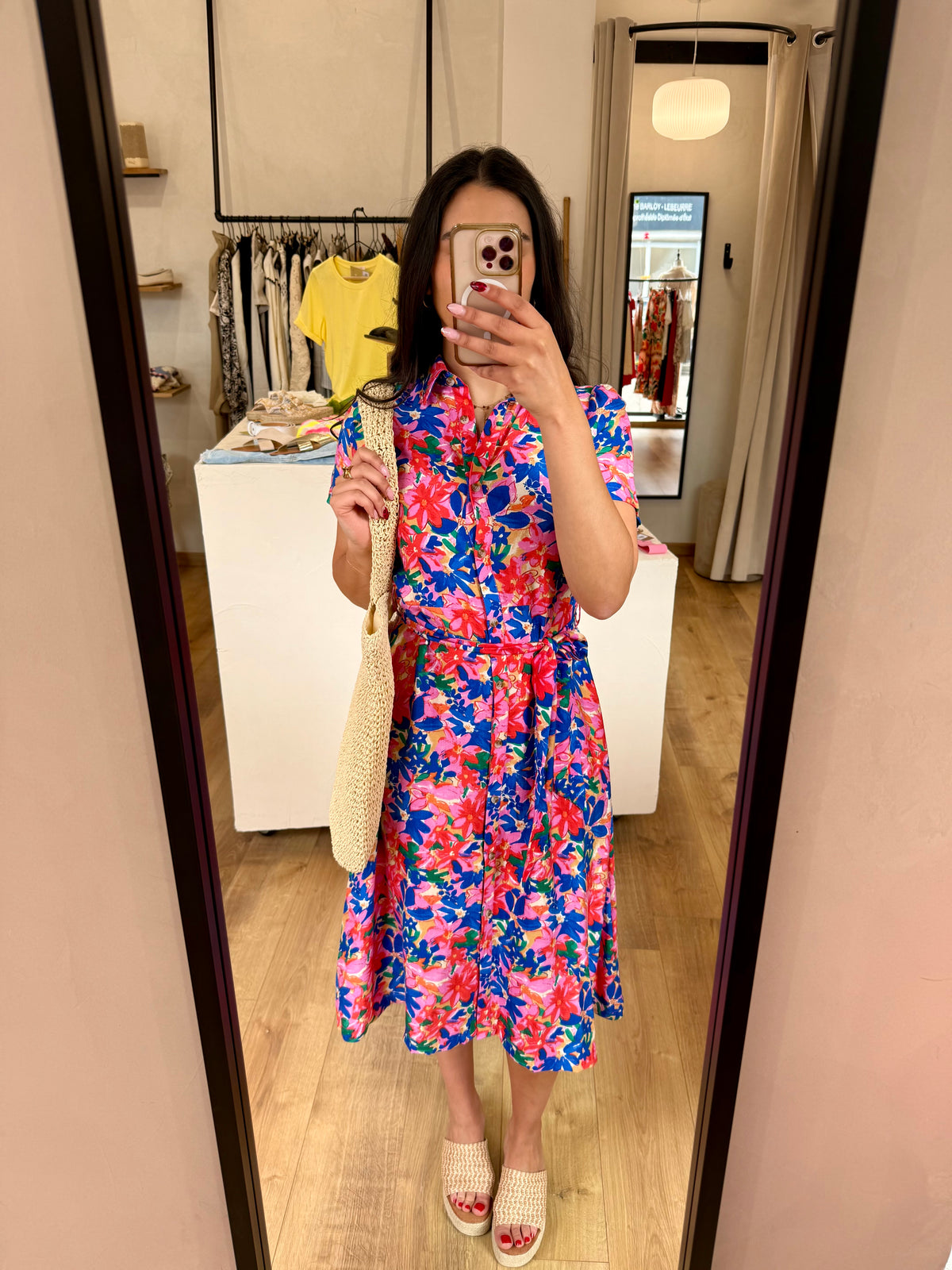 Robe motifs bleu - Hugo