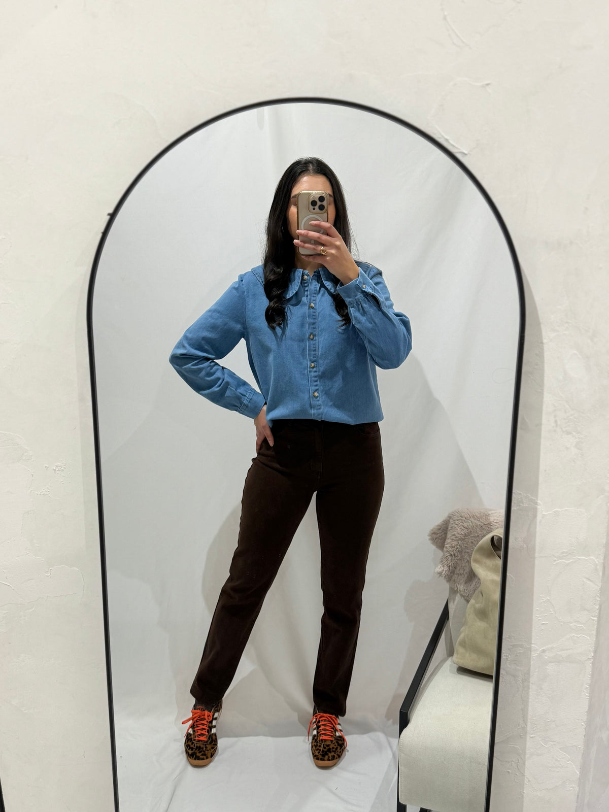 Jean mom fit choco - Lea