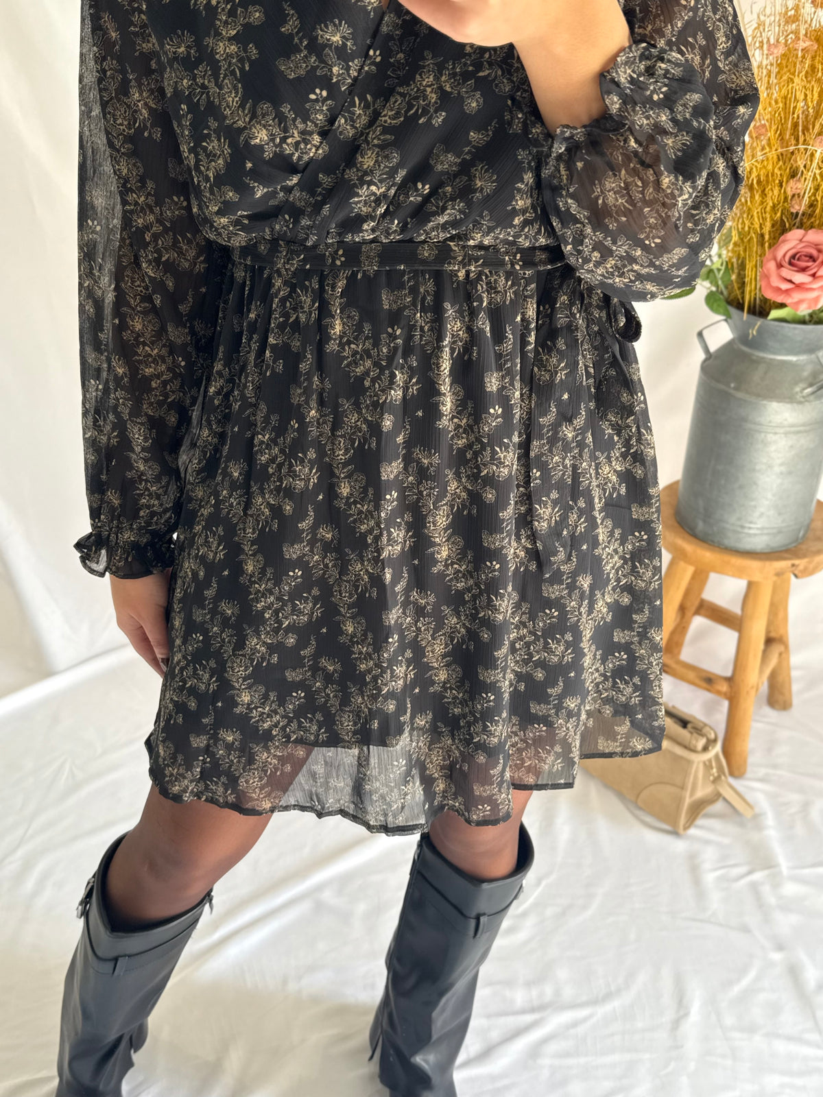 Robe courte noir - Alma