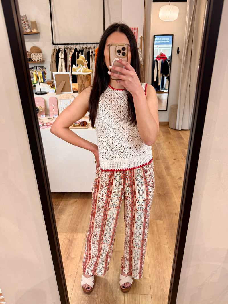 Pantalon fluide motifs - Mila
